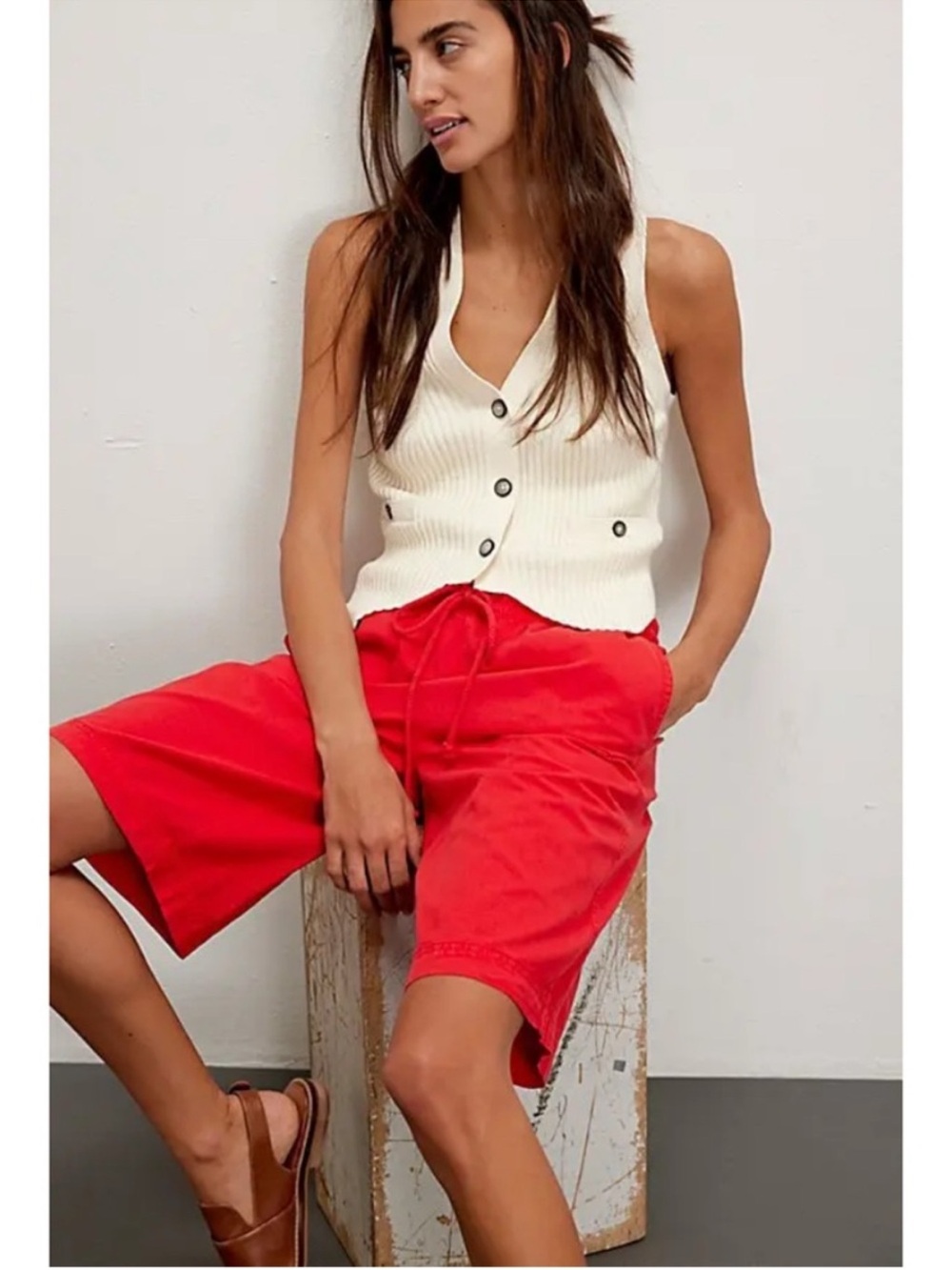 9276. Saylor Poplin Pull-On Shorts
